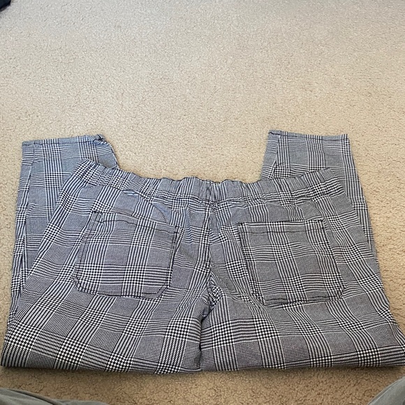 Original Use Houndstooth Joggers in Black and White - Picture 3 of 3